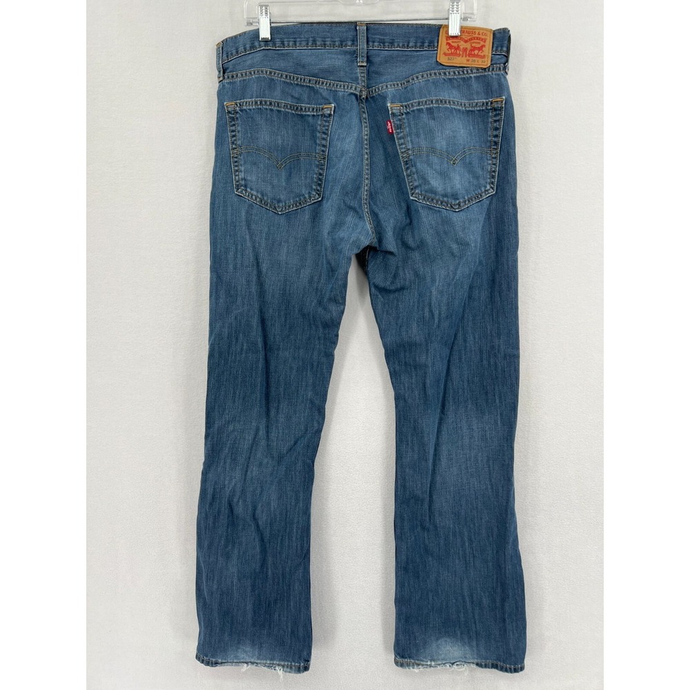 Levis 527 Slim Bootcut Jeans Mens Size 36x32 Blue Medium Wash Denim